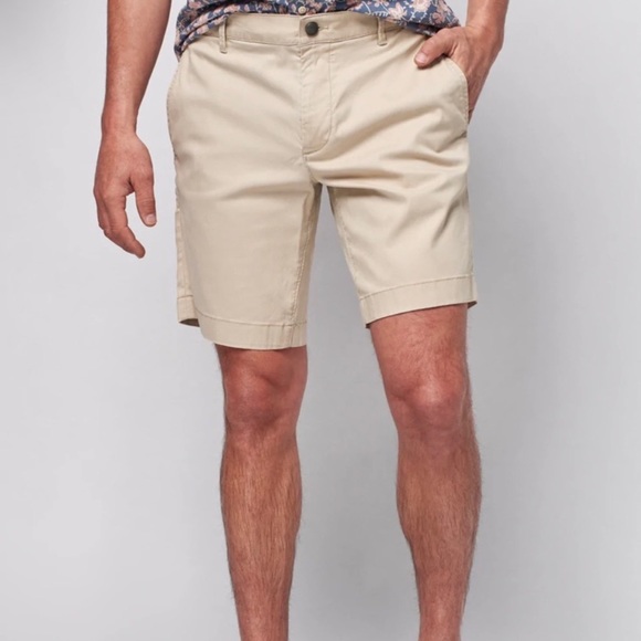 Faherty Island Life Short Mens 38 Organic Cotton Blend Tan Color With Pockets - Picture 13 of 16